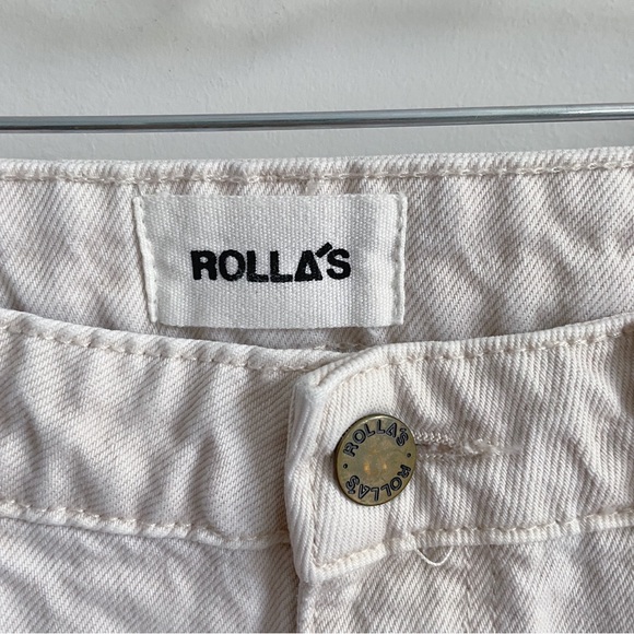 Rolla’s Original High Rise Straight Jeans, Off-White, Size 26 - Picture 11 of 11